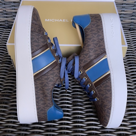 Michael Kors Poppy Stripe Lace Up MK Sig Small WMNS - Picture 13 of 16